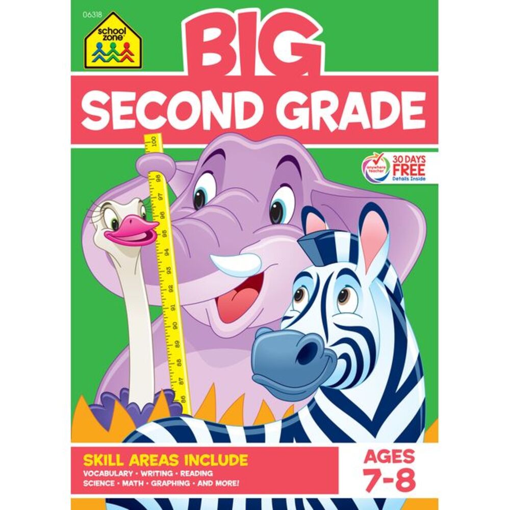 School Zone Big Second Grade Workbook -- School Zone